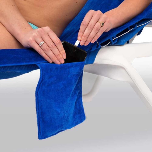 lounge towel πετσέτα ξαπλώστρας με θήκες