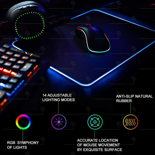 king size mousepad  με led φωτισμό