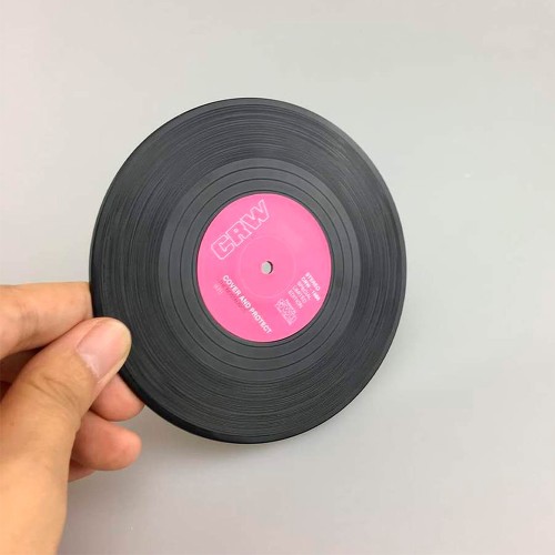 Retro σετ σουβέρ βινύλιο 6 τμχ Retro σετ σουβέρ βινύλιο 6 τμχ