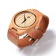 ξύλινο ρολόι zirro - red twist