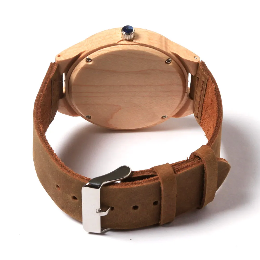 wooden watch zirro - stripy