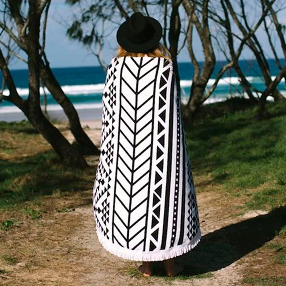 round bloom beach pareo