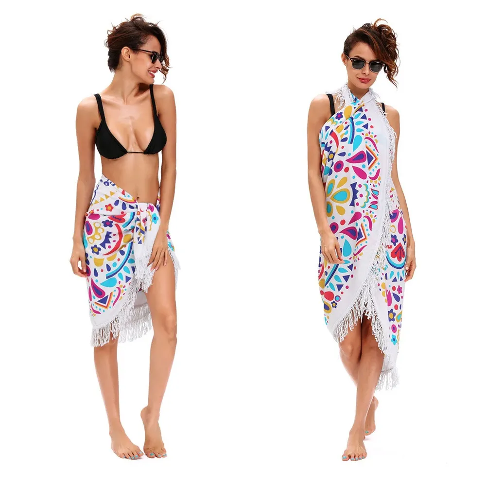 round bloom beach pareo