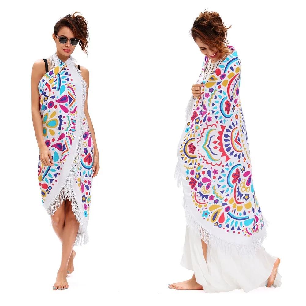 round bloom beach pareo