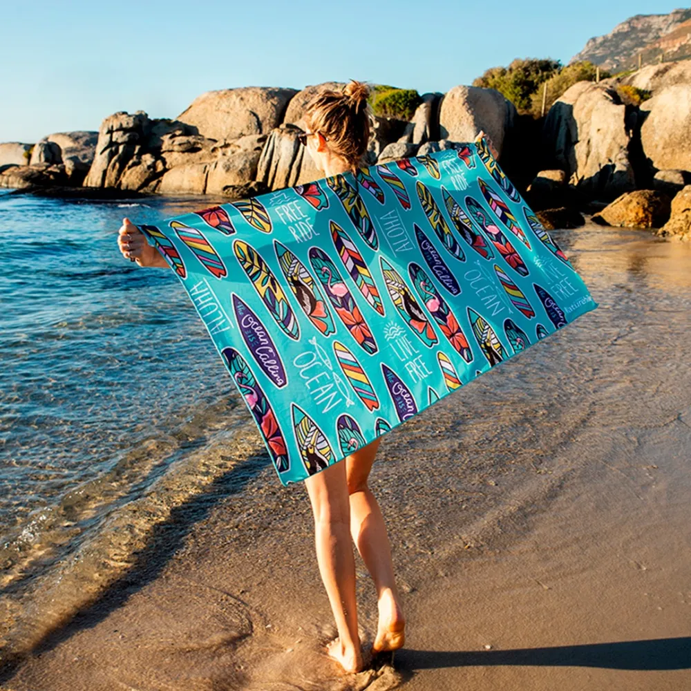 Micro Fiber Beach Towel with Pattern