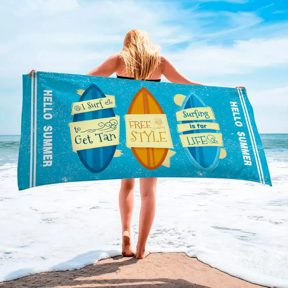 Micro Fiber Beach Towel with Pattern