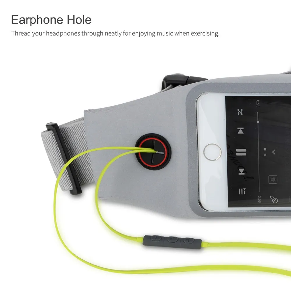 running belt with touch screen