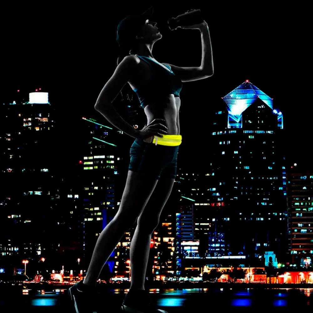 sports waist bag with LED