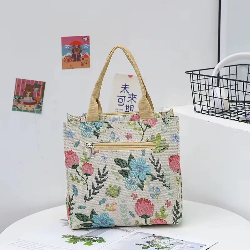 Floral Insulated Lunch Bag