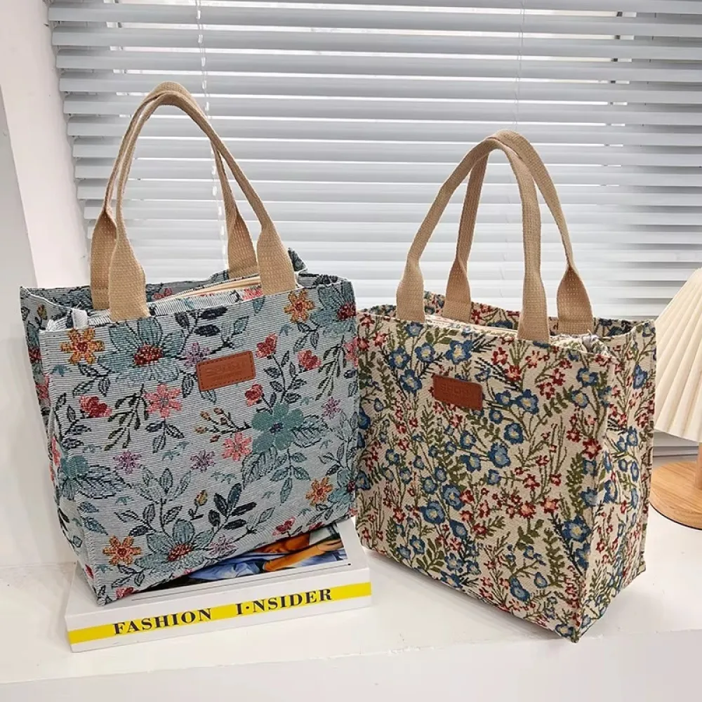 Floral Insulated Lunch Bag
