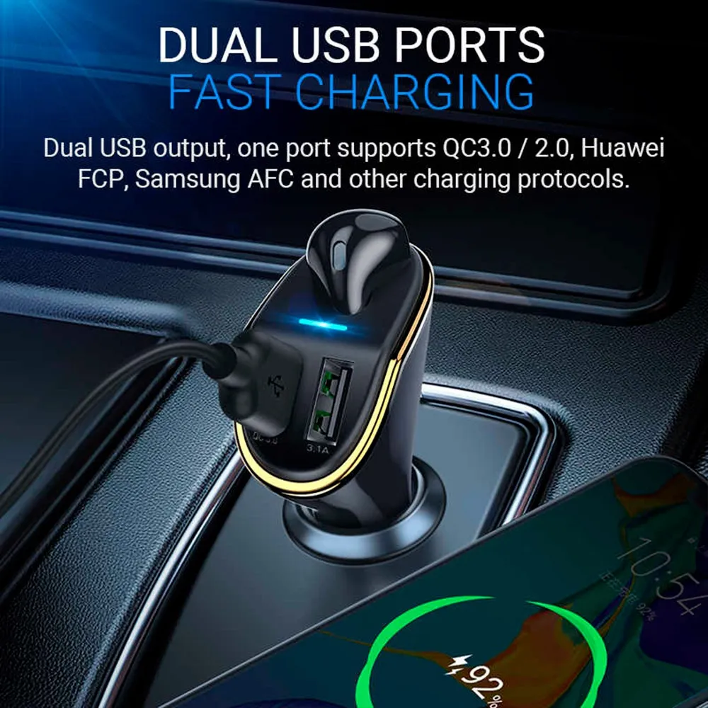 e47 car headset & charger