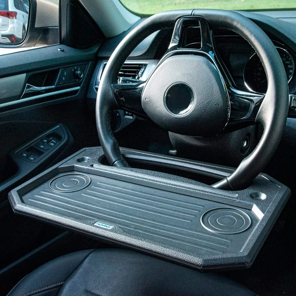 Car steering wheel table
