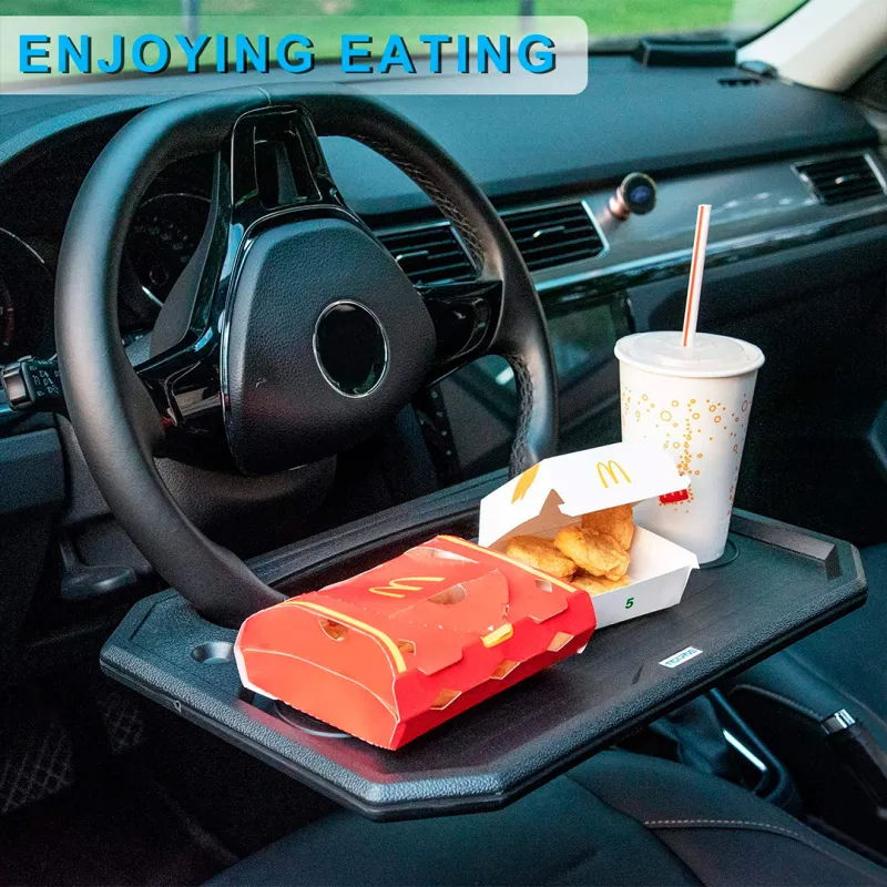 Car steering wheel table