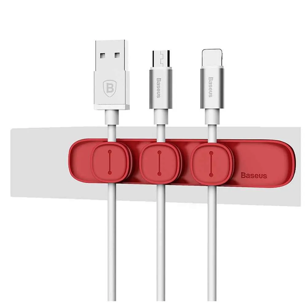 square magnetic cable clips
