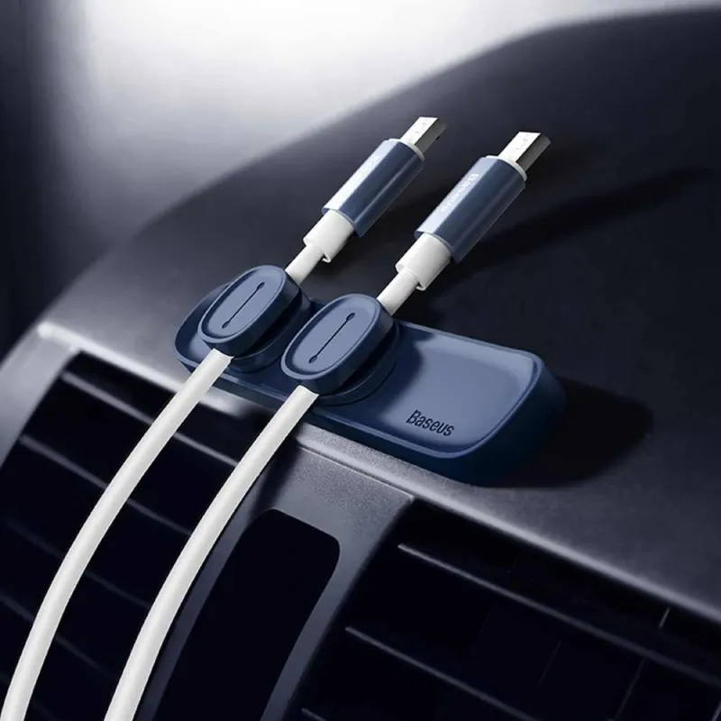 square magnetic cable clips