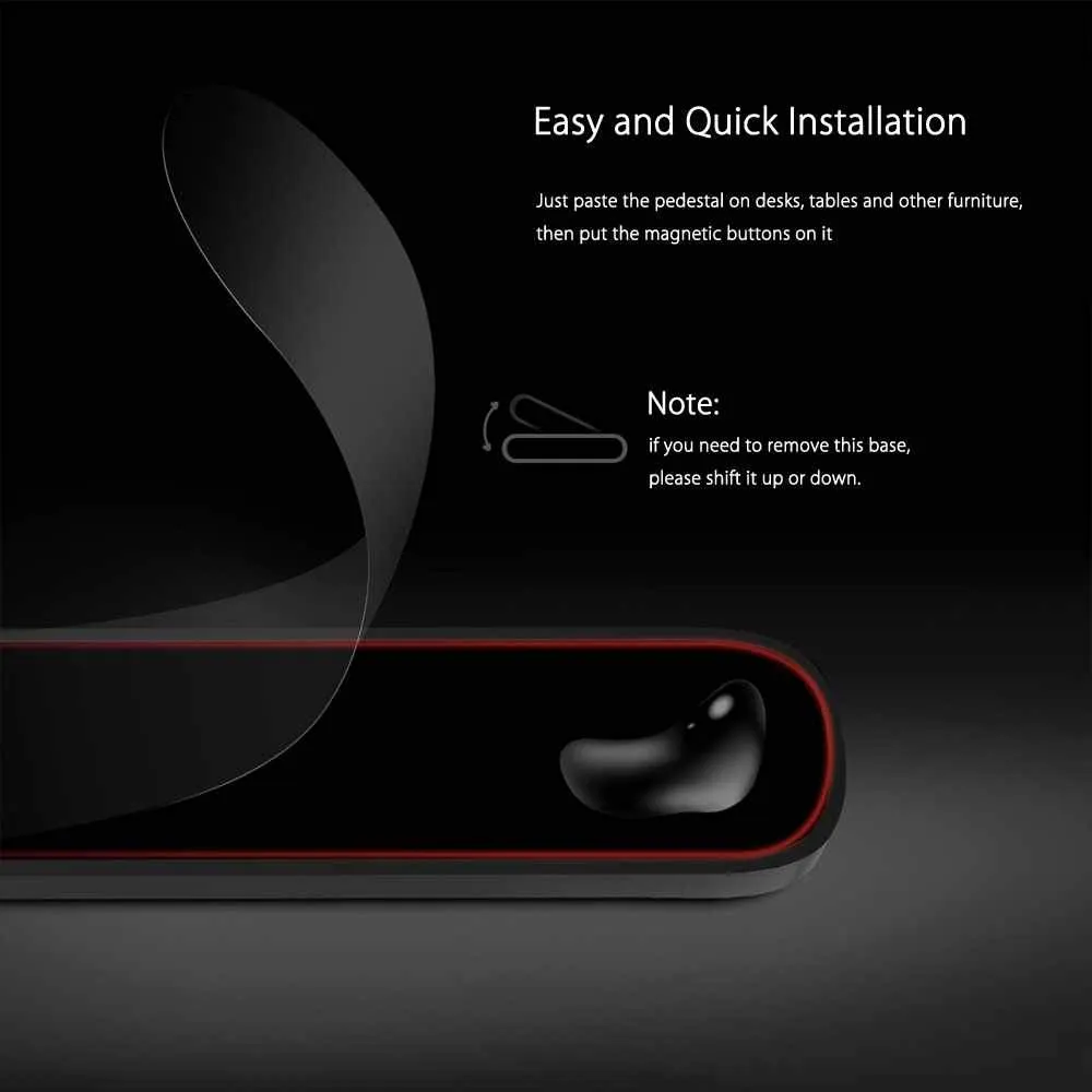 square magnetic cable clips