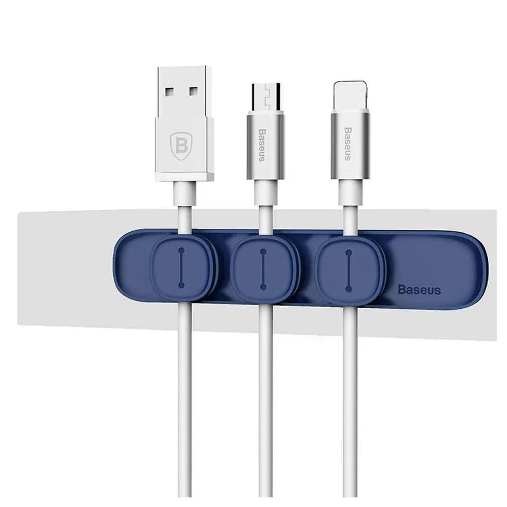 square magnetic cable clips