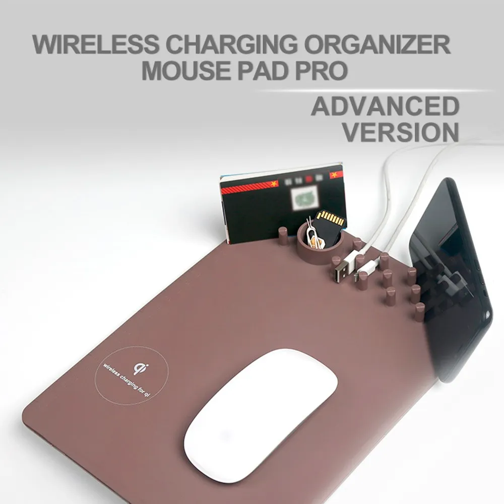 multifunctional wireless qi mousepad - charging base
