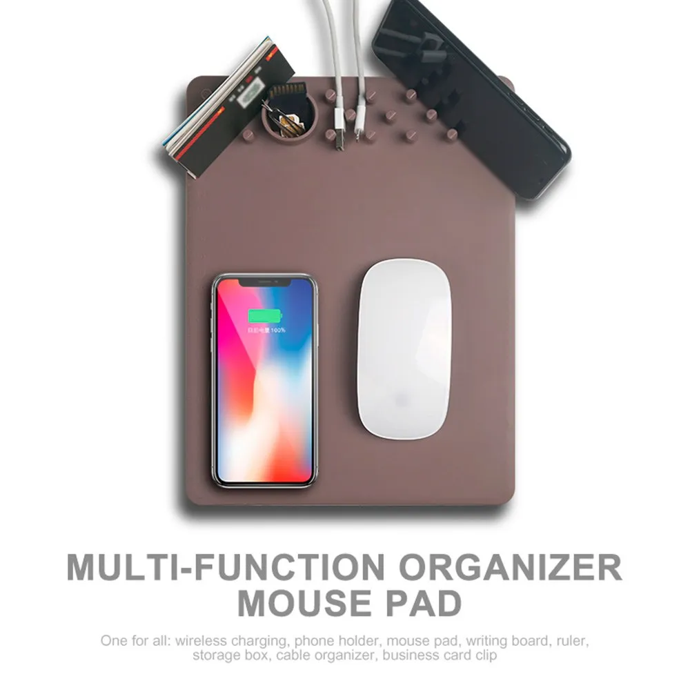 multifunctional wireless qi mousepad - charging base