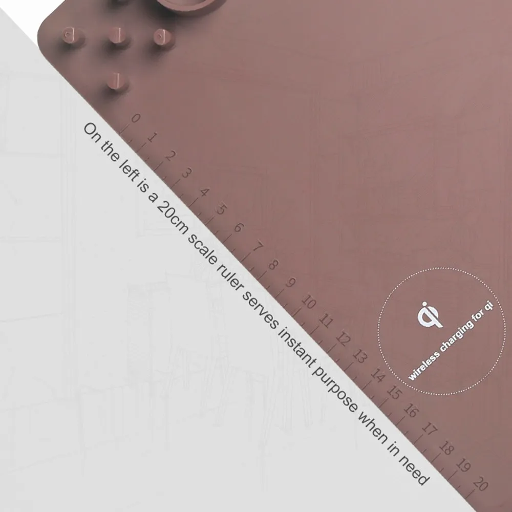multifunctional wireless qi mousepad - charging base