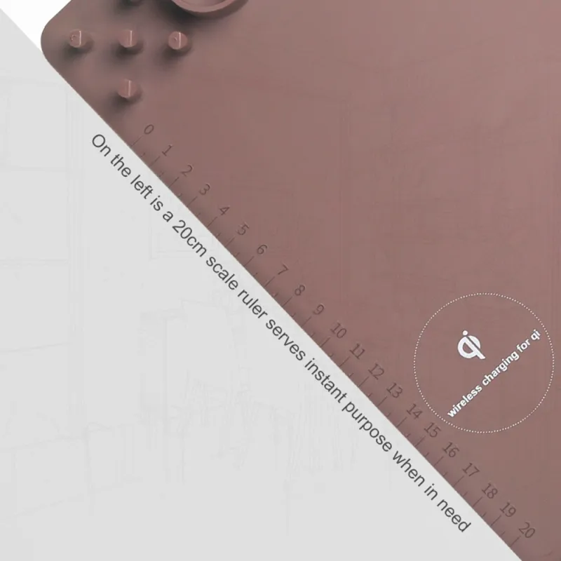 multifunctional wireless qi mousepad - charging base