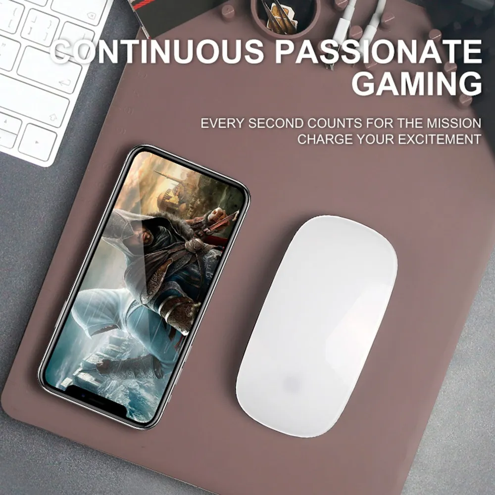 multifunctional wireless qi mousepad - charging base