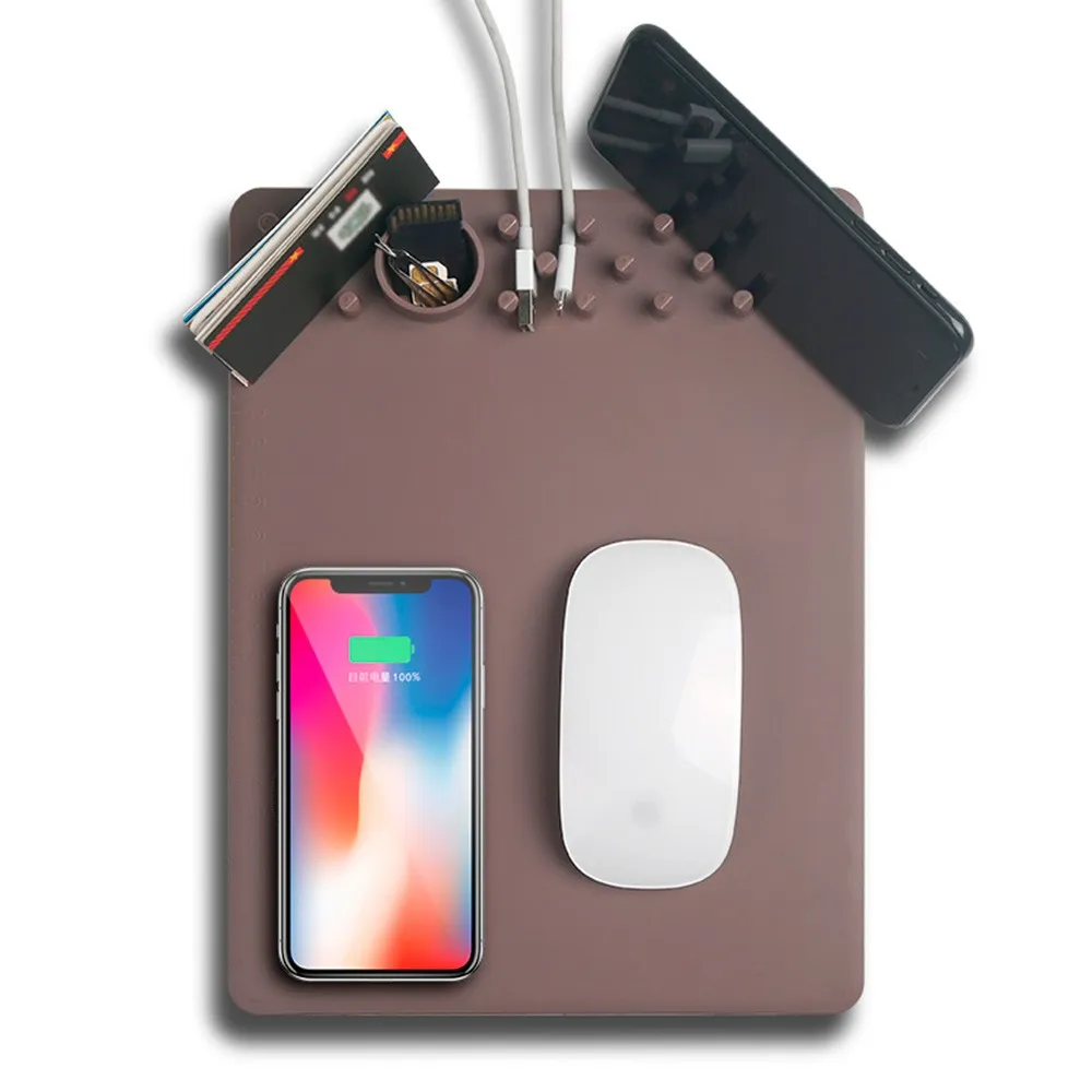 multifunctional wireless qi mousepad - charging base