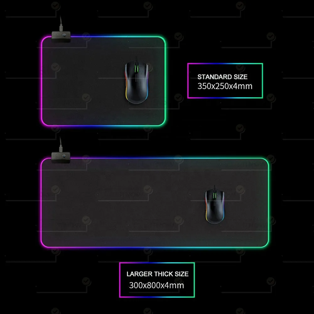 king size mousepad with led lighting