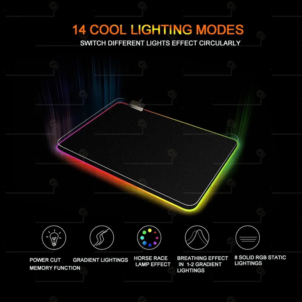 king size mousepad with led lighting