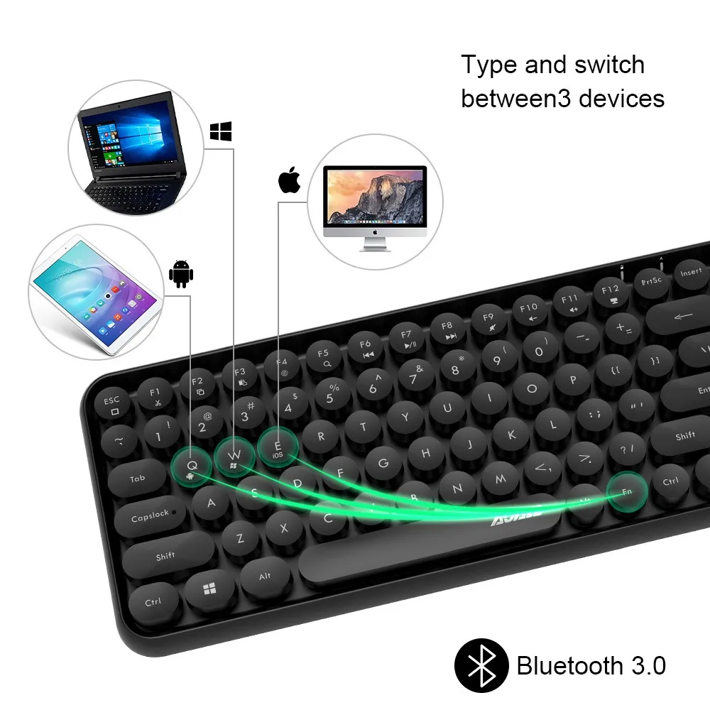 retro wireless keyboard