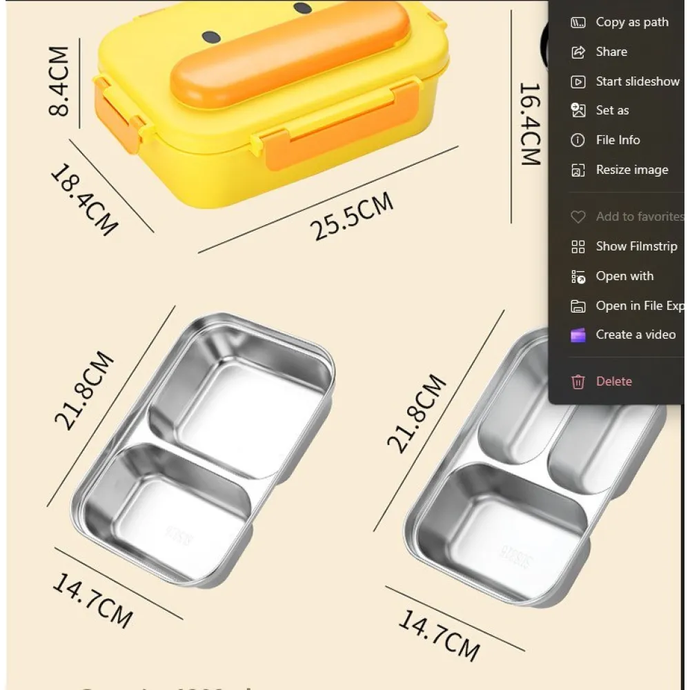 Lunch Box with Bag Set