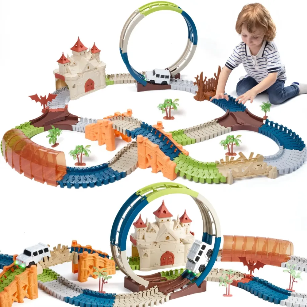 Magic House Electric Rail Trace Toy Set 202pcs