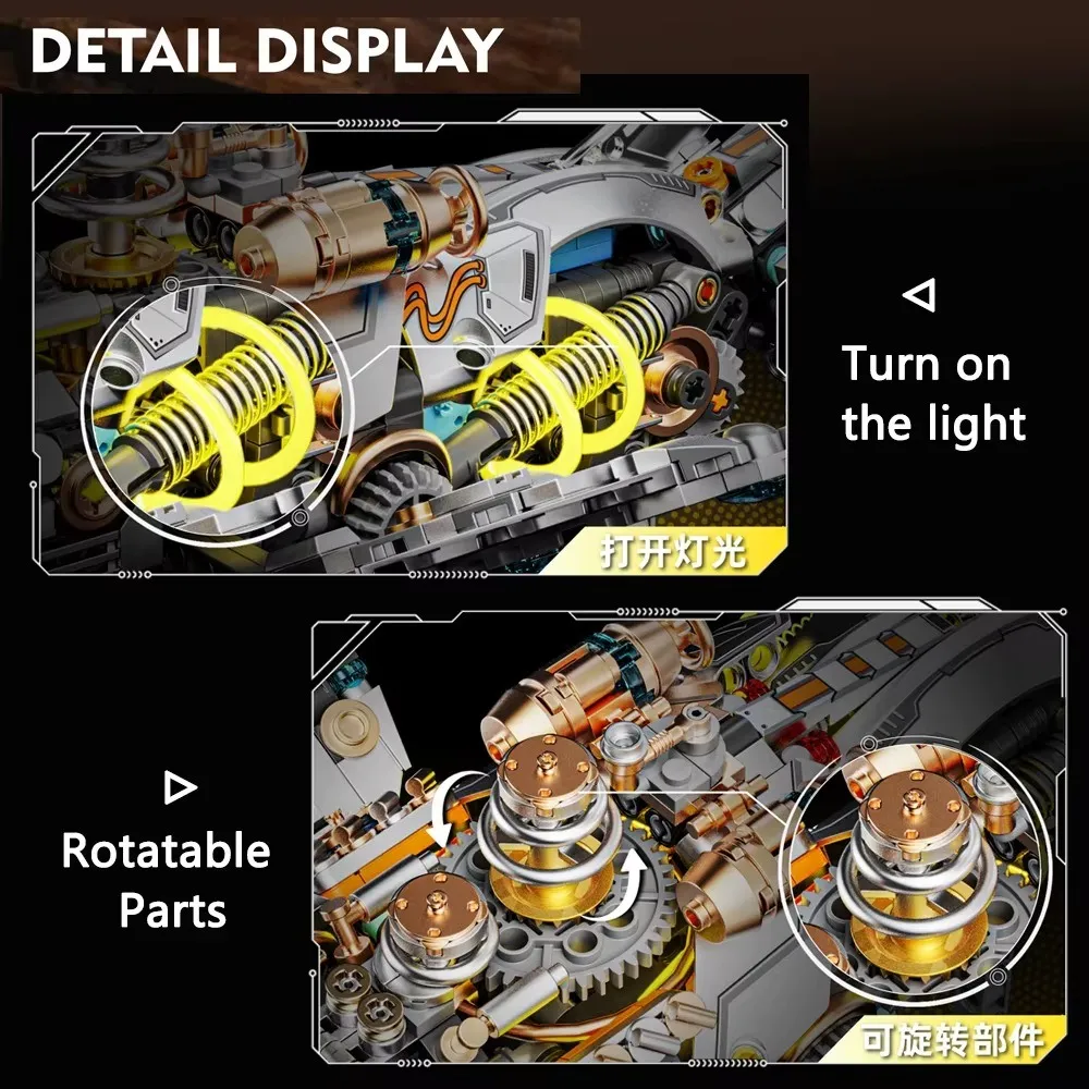 Mechanical Whale Building Blocks Set