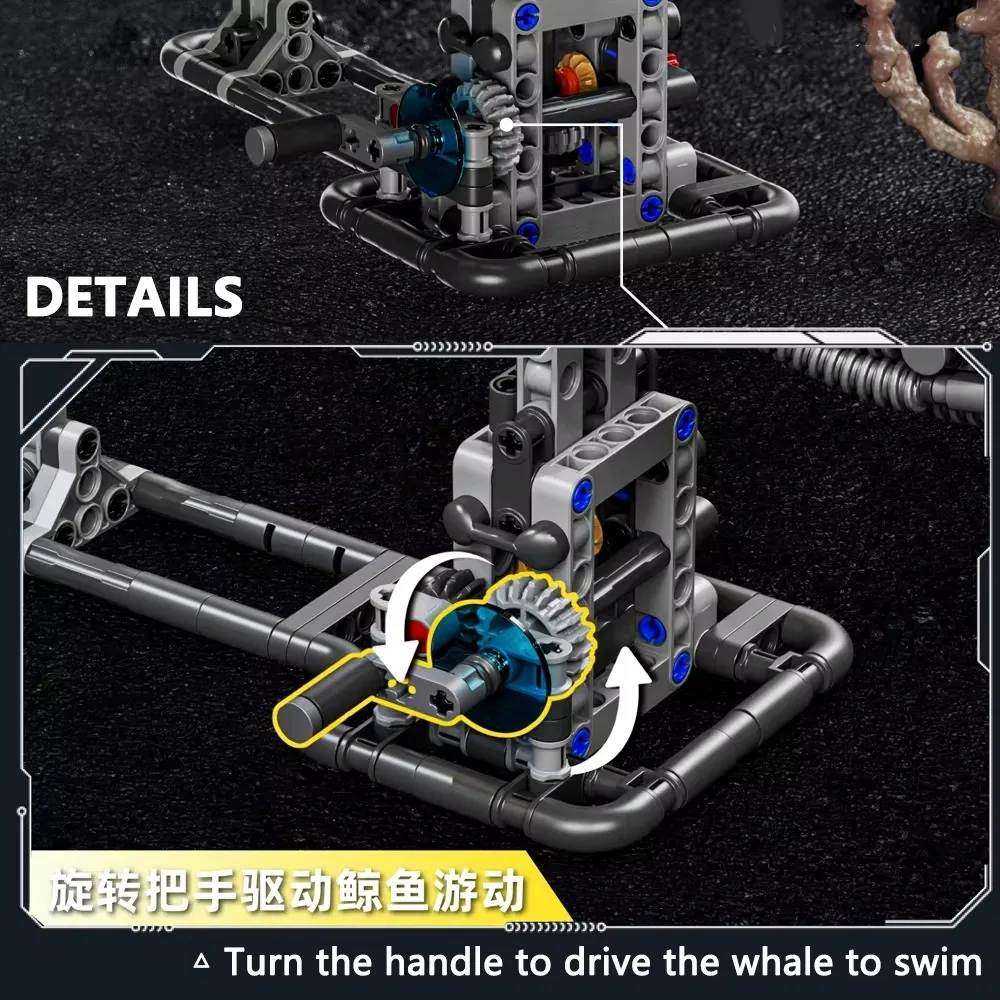 Mechanical Whale Building Blocks Set