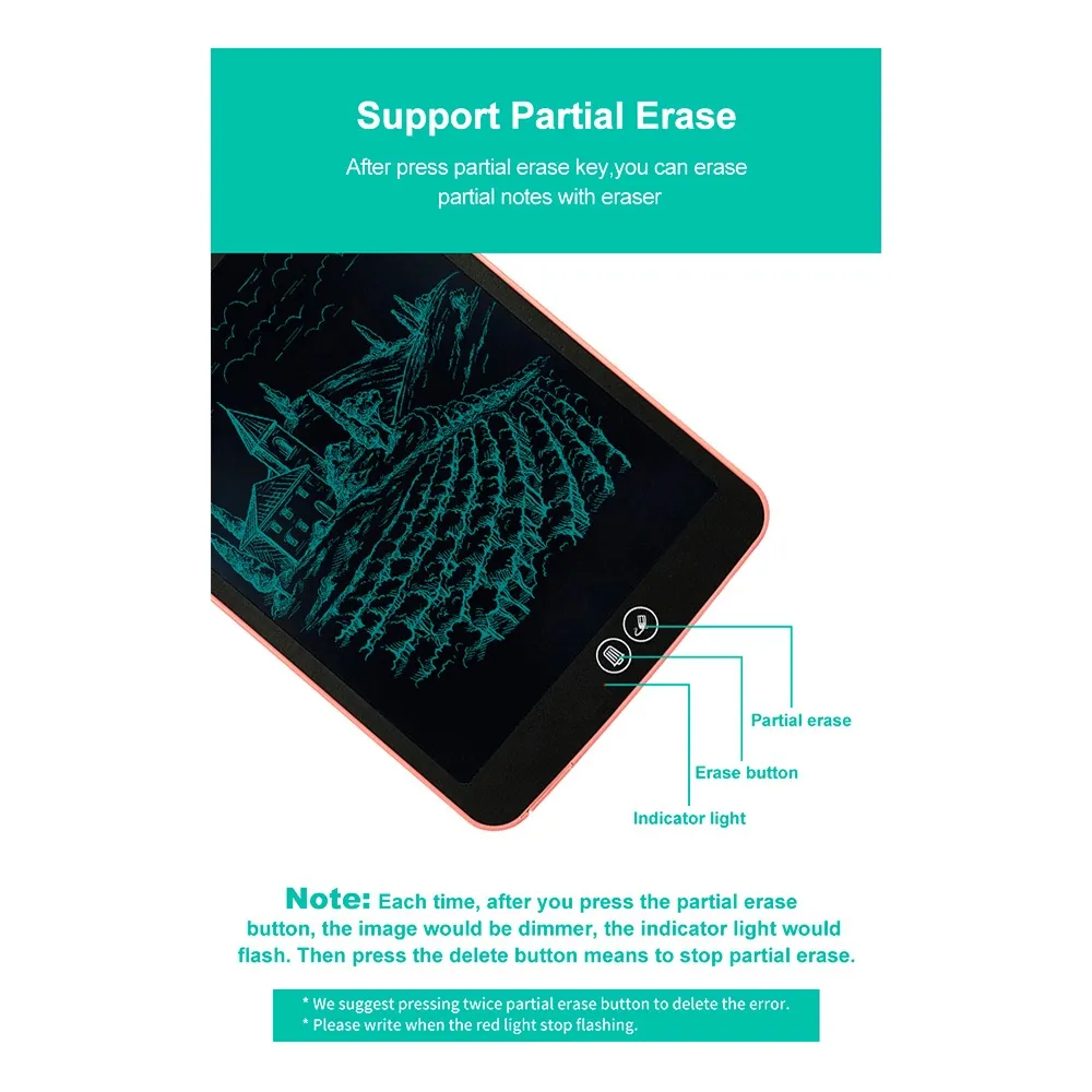 lcd electronic writing board for kids