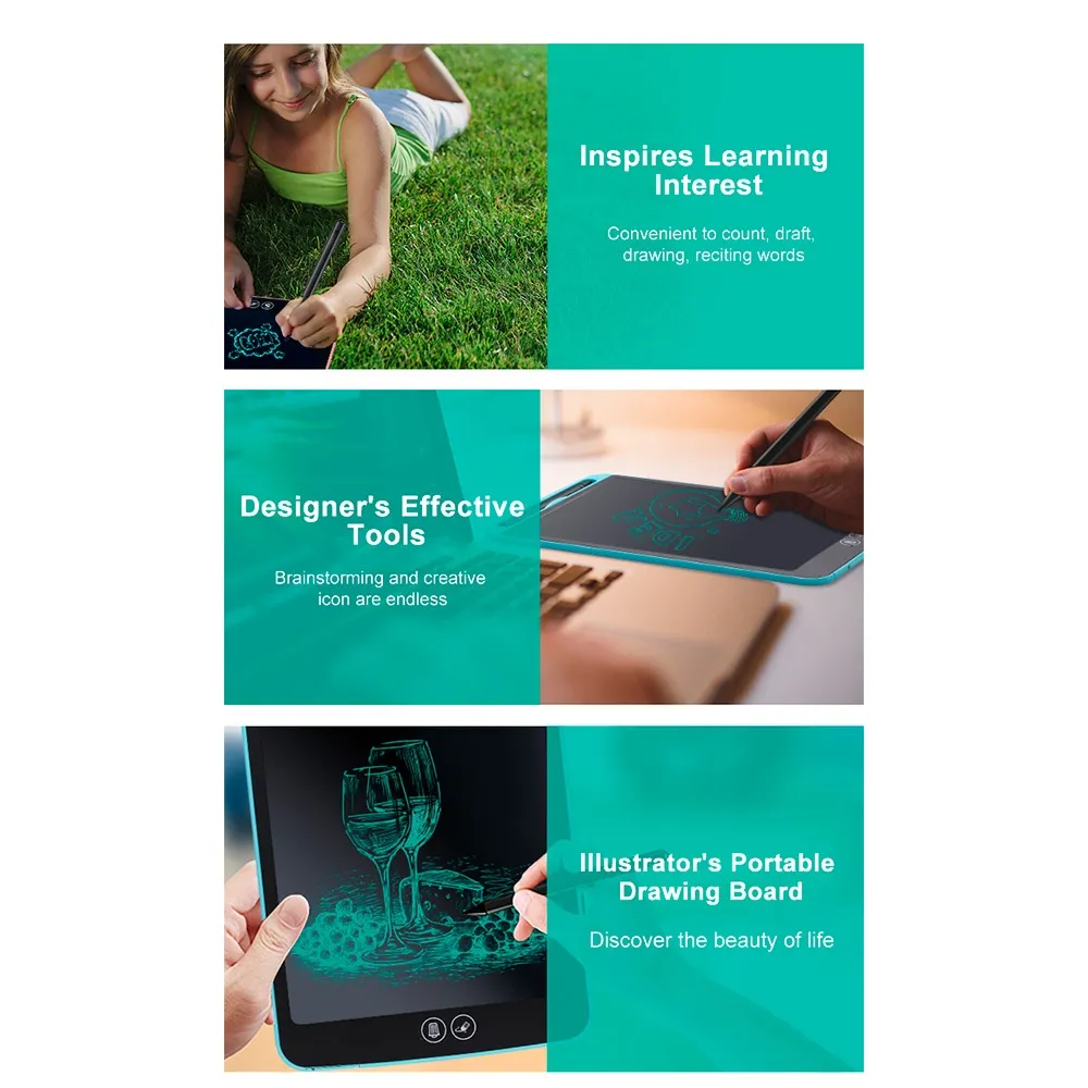 lcd electronic writing board for kids