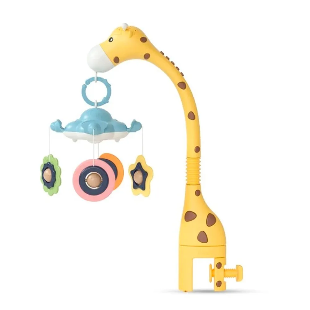 mobile with star projection and music