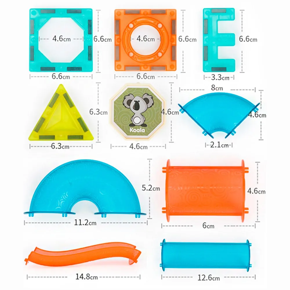 set of magnetic blocks 3d