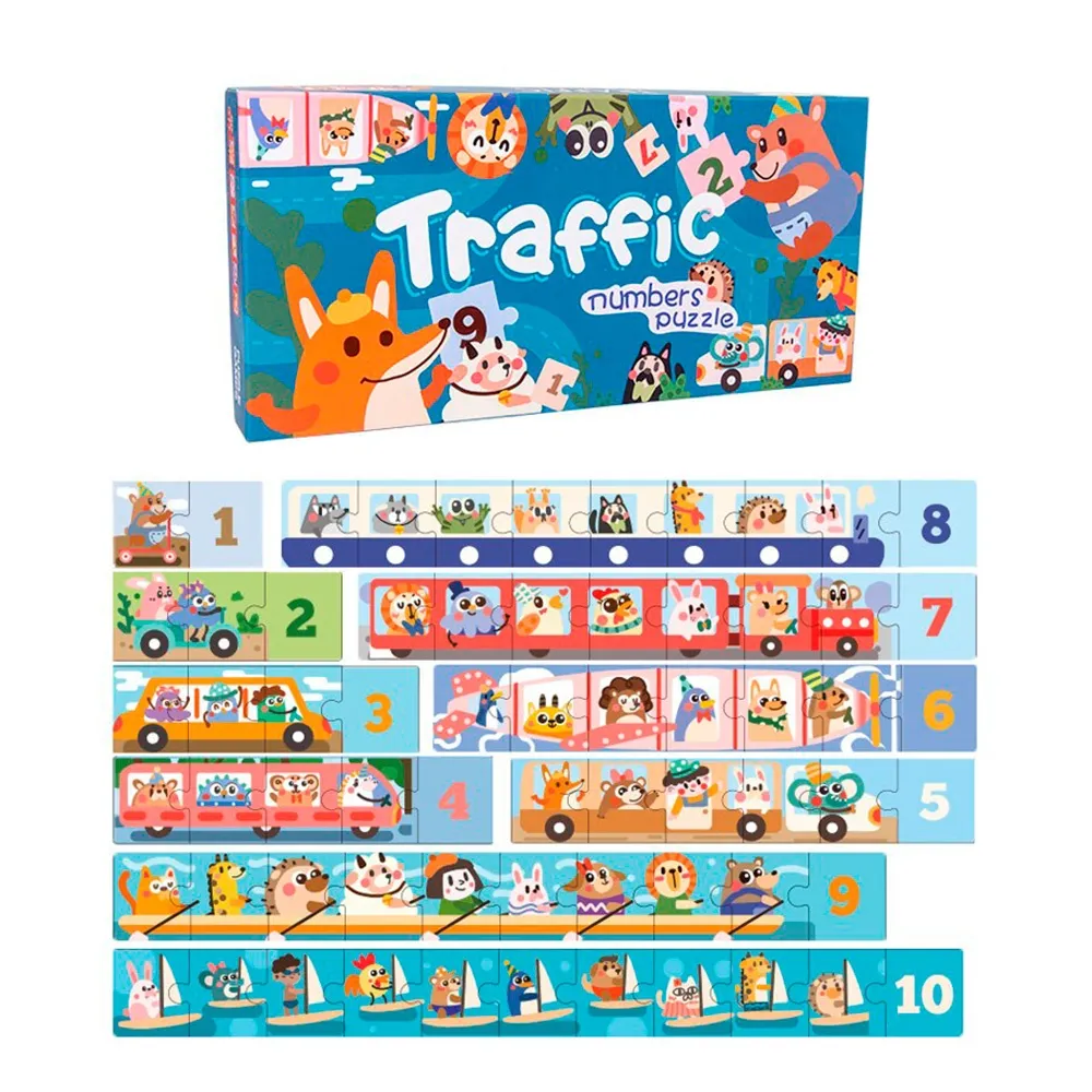 wooden puzzle with numbers