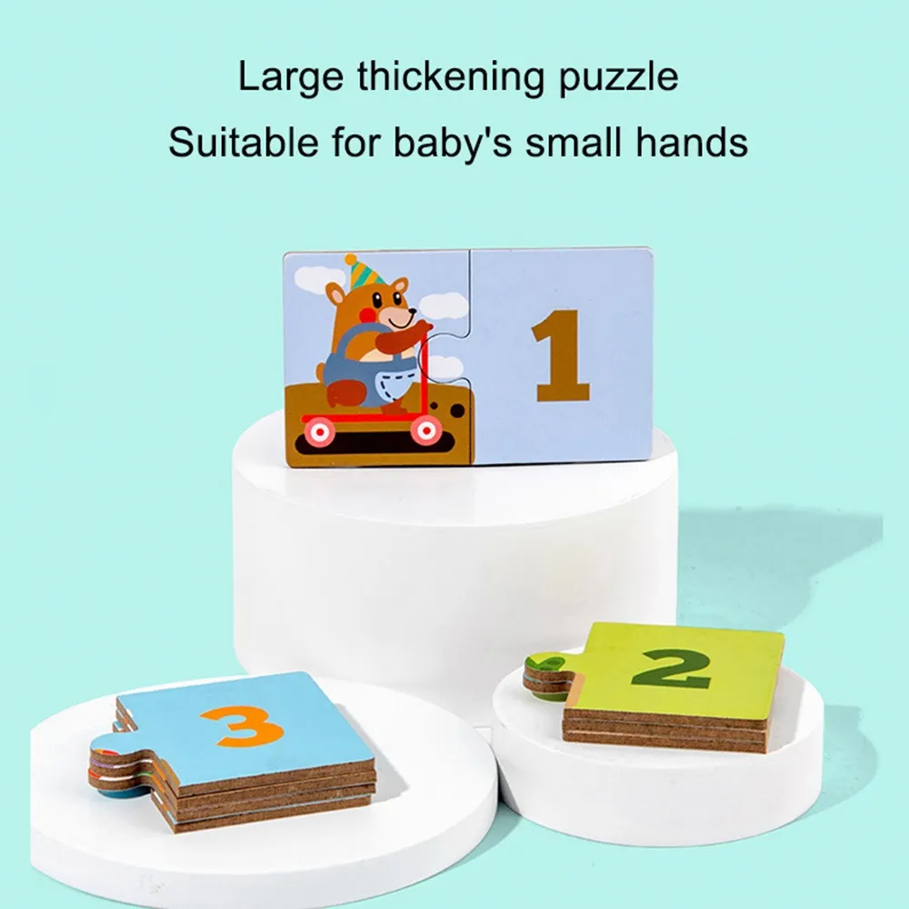 wooden puzzle with numbers