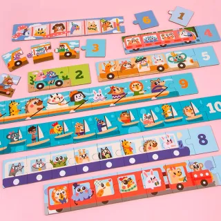 wooden puzzle with numbers