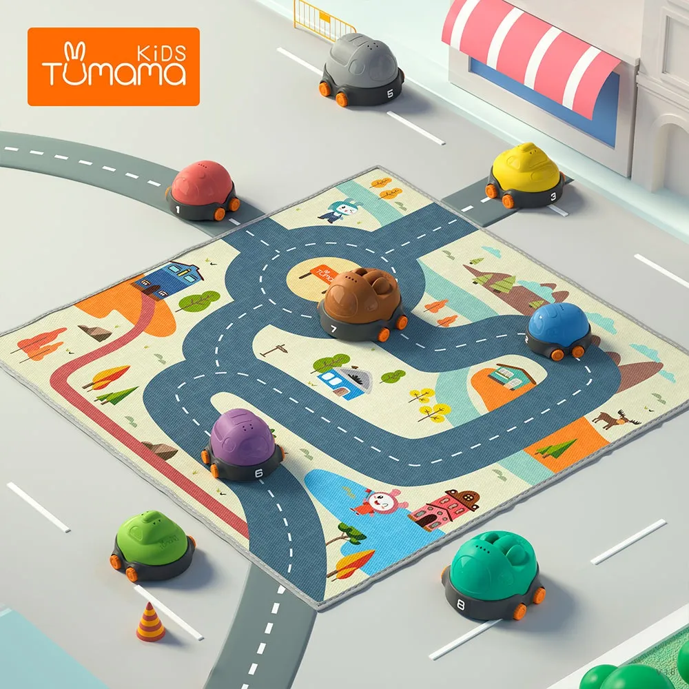 educational cars & mat - road