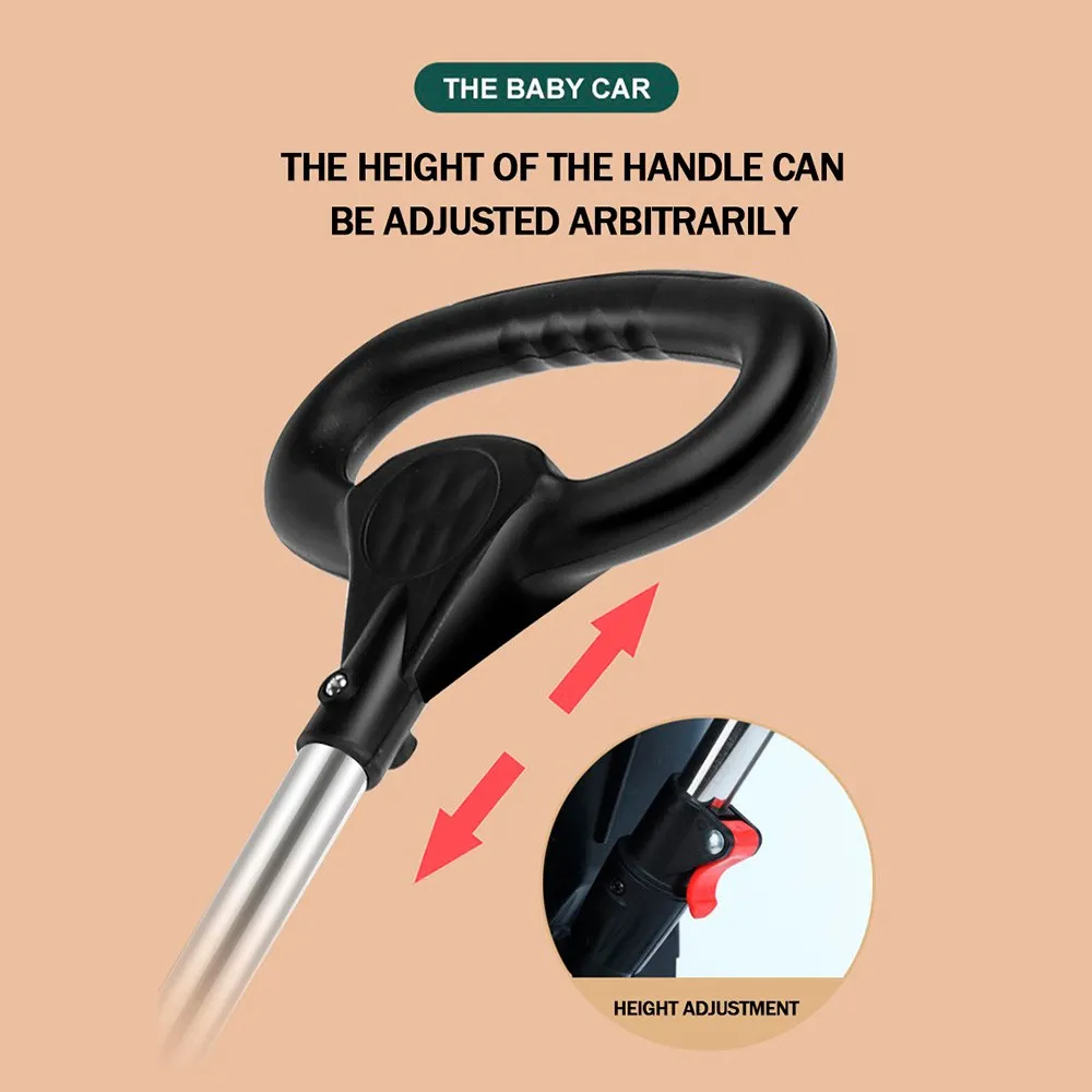 lightweight baby stroller with 4 wheels