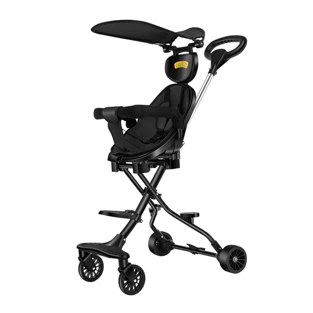 lightweight baby stroller with 4 wheels