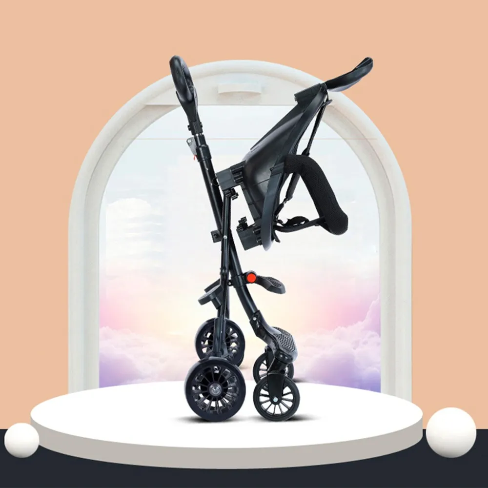 lightweight baby stroller with 4 wheels
