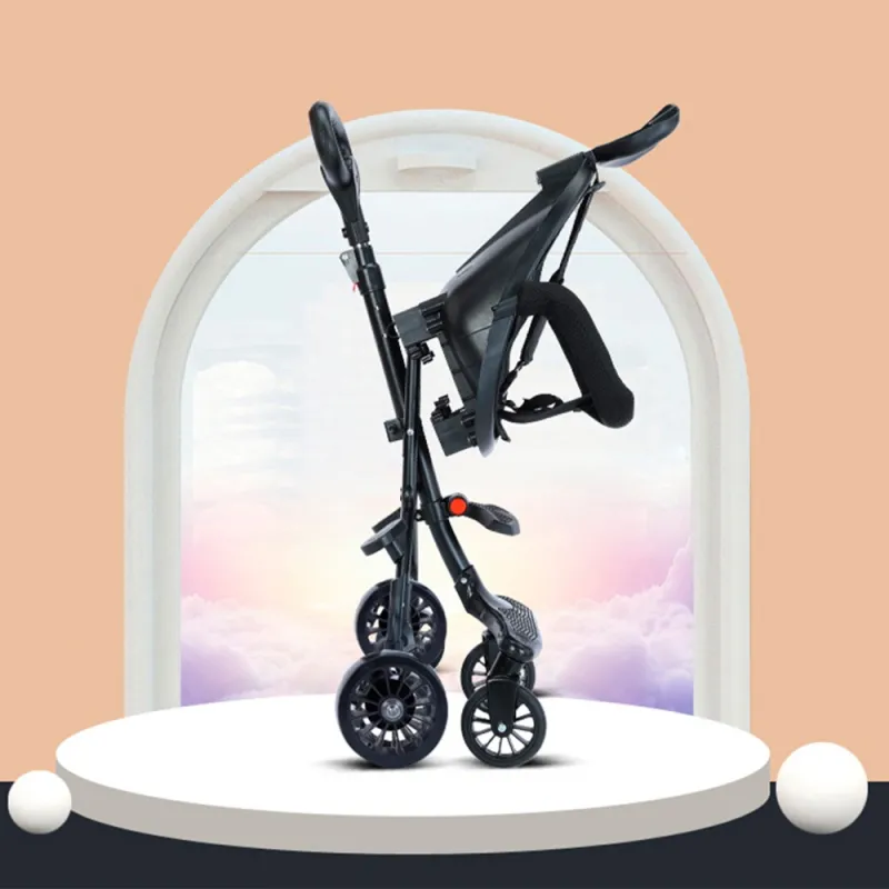 lightweight baby stroller with 4 wheels