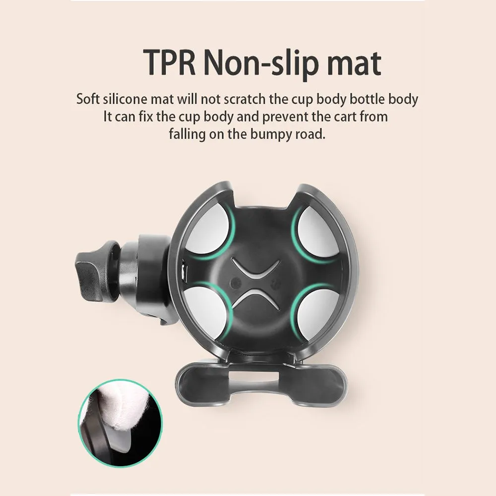 bottle holder and mobile for trolley