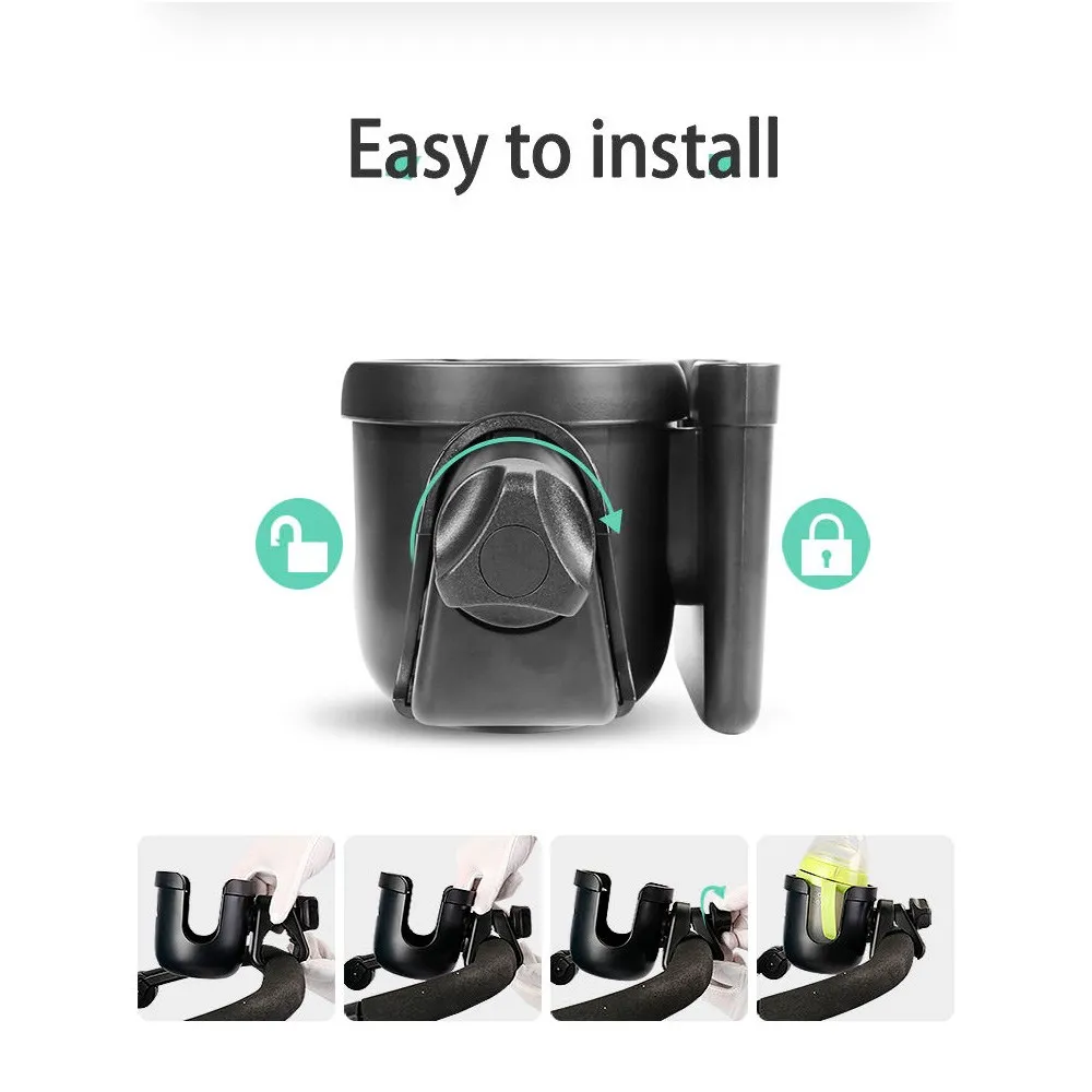 bottle holder and mobile for trolley