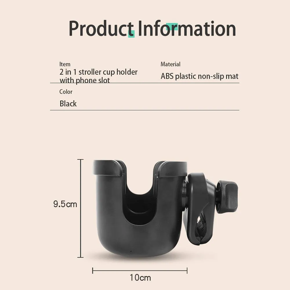bottle holder and mobile for trolley