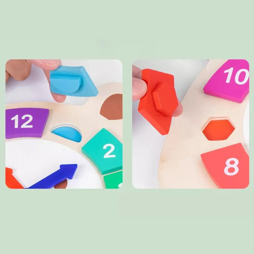 Wooden Puzzle Digital Clock Toy